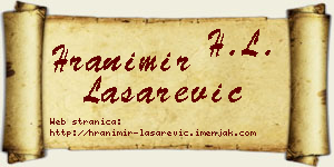 Hranimir Lašarević vizit kartica